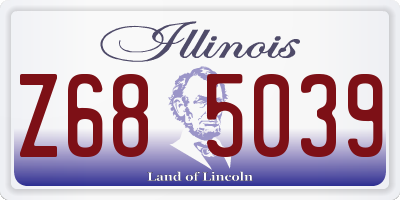 IL license plate Z685039
