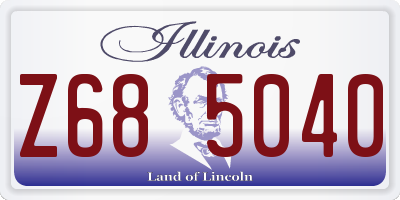 IL license plate Z685040