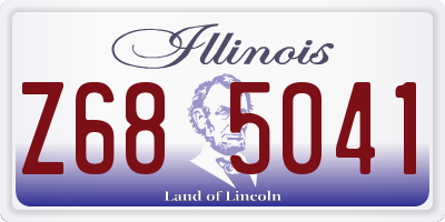 IL license plate Z685041