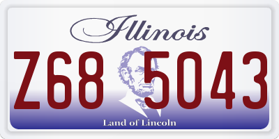IL license plate Z685043