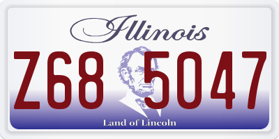 IL license plate Z685047