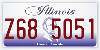 IL license plate Z685051