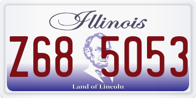 IL license plate Z685053