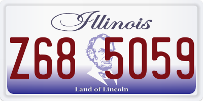IL license plate Z685059