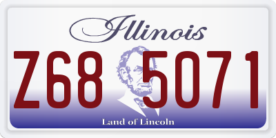 IL license plate Z685071