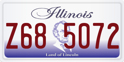IL license plate Z685072