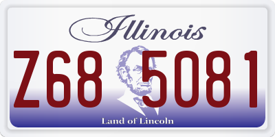 IL license plate Z685081