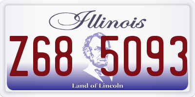 IL license plate Z685093