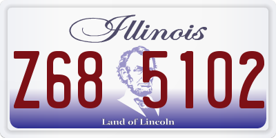 IL license plate Z685102