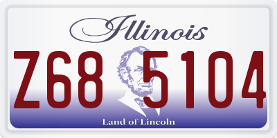 IL license plate Z685104
