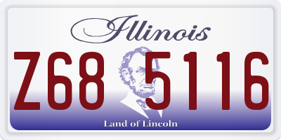 IL license plate Z685116