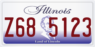 IL license plate Z685123