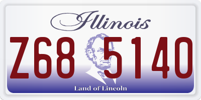 IL license plate Z685140