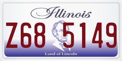 IL license plate Z685149