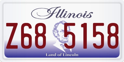 IL license plate Z685158