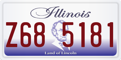 IL license plate Z685181