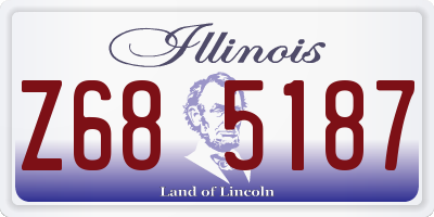 IL license plate Z685187