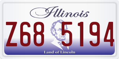 IL license plate Z685194