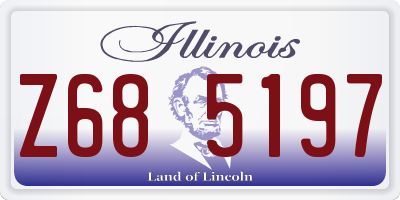 IL license plate Z685197