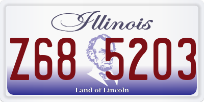 IL license plate Z685203