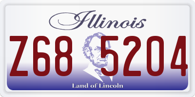IL license plate Z685204