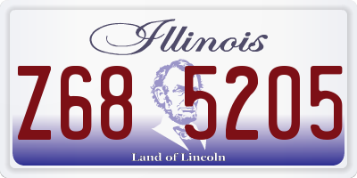IL license plate Z685205