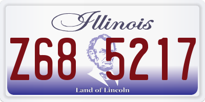IL license plate Z685217