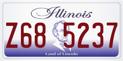 IL license plate Z685237