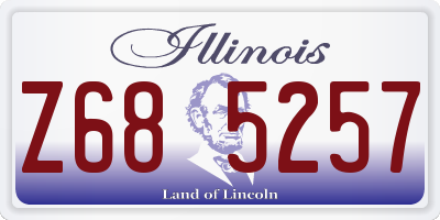IL license plate Z685257