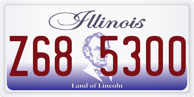 IL license plate Z685300