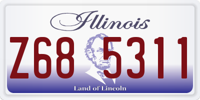 IL license plate Z685311