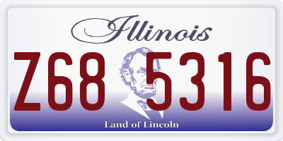 IL license plate Z685316