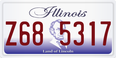 IL license plate Z685317