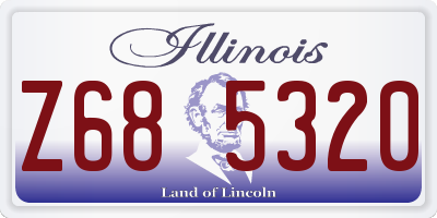 IL license plate Z685320