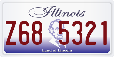 IL license plate Z685321