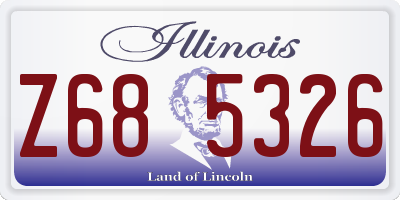 IL license plate Z685326