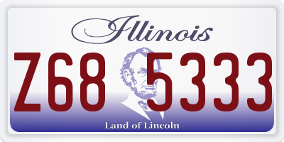 IL license plate Z685333