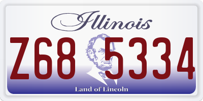 IL license plate Z685334