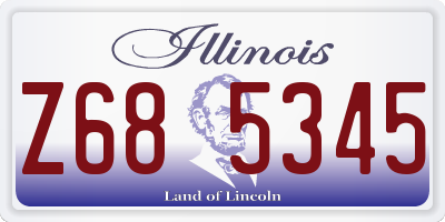 IL license plate Z685345