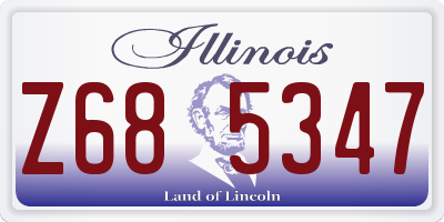 IL license plate Z685347