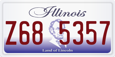 IL license plate Z685357
