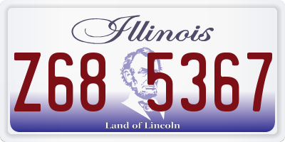 IL license plate Z685367