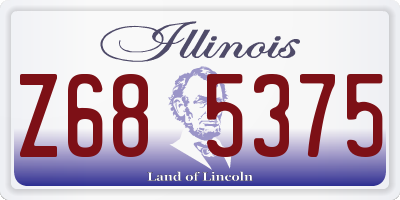 IL license plate Z685375