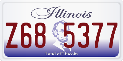 IL license plate Z685377