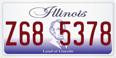 IL license plate Z685378
