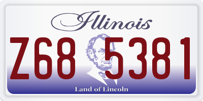 IL license plate Z685381