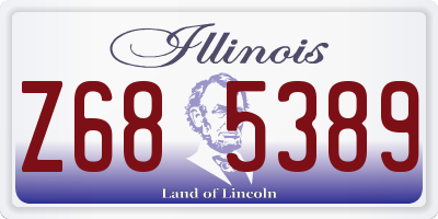 IL license plate Z685389