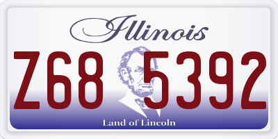 IL license plate Z685392