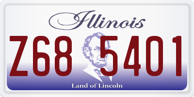 IL license plate Z685401