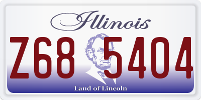 IL license plate Z685404